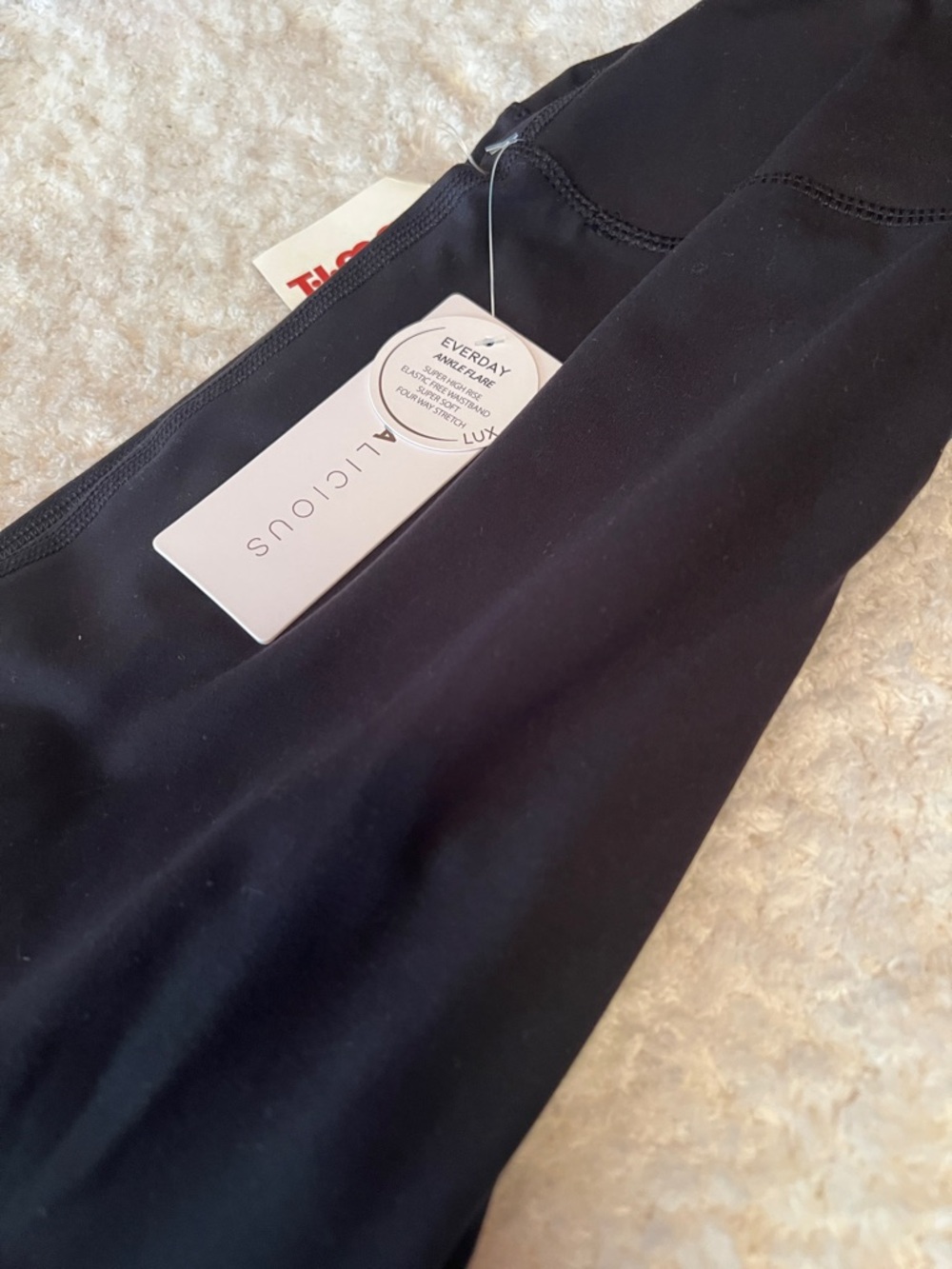 Yogalicious Black Yoga Flare Leggings - Picture 7 of 11